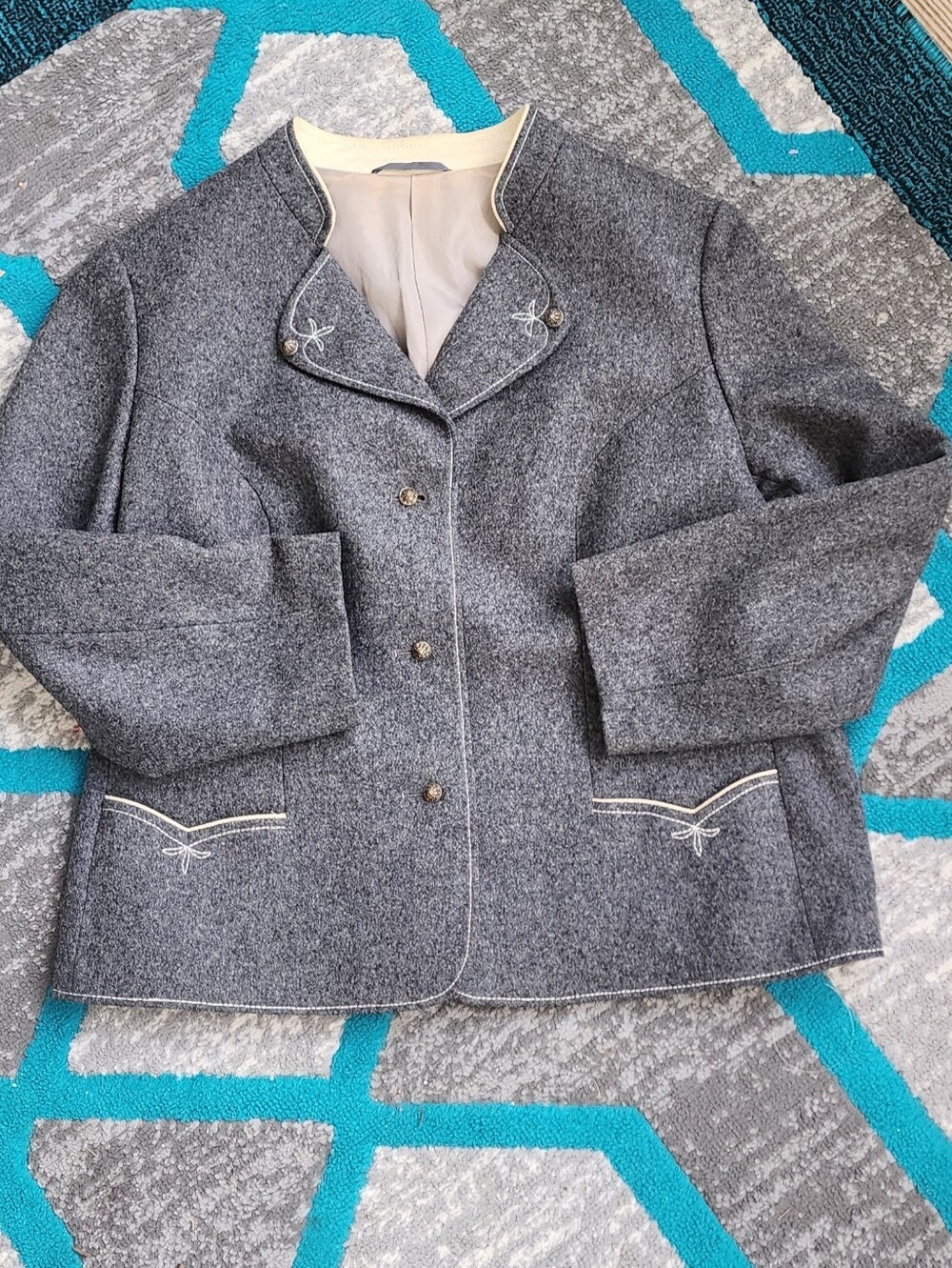 Loden Frey Vintage Wool Blazer Sz Large